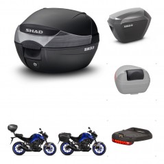 SHAD Maletas sh23 alu + soporte montaje baul SH33 accesorios KIT-473671