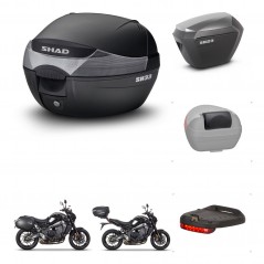 SHAD Maletas sh23 alu + soporte montaje baul SH33 accesorios KIT-473679