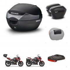 SHAD Maletas sh23 + soporte montaje baul SH33 accesorios KIT-473694