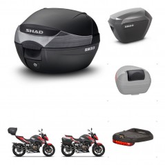 SHAD Maletas sh23 alu + soporte montaje baul SH33 accesorios KIT-473695
