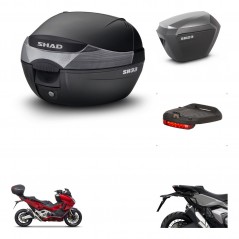 SHAD Maletas sh23 alu + soporte montaje baul SH33 accesorios KIT-473699