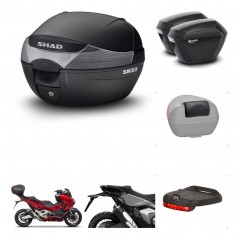 SHAD Maletas sh23 + soporte montaje baul SH33 accesorios KIT-473702