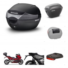 SHAD Maletas sh23 alu + soporte montaje baul SH33 accesorios KIT-473703