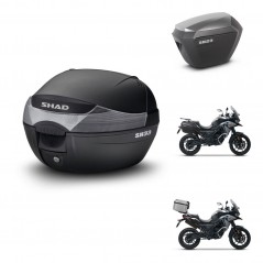SHAD Maletas sh23 alu + soporte montaje baul SH33 KIT-473705