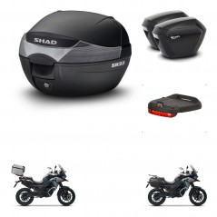 SHAD Maletas sh23 + soporte montaje baul SH33 accesorios KIT-473706