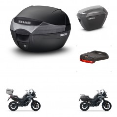SHAD Maletas sh23 alu + soporte montaje baul SH33 accesorios KIT-473707