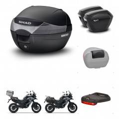 SHAD Maletas sh23 + soporte montaje baul SH33 accesorios KIT-473710
