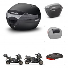 SHAD Maletas sh23 alu + soporte montaje baul SH33 accesorios KIT-473719