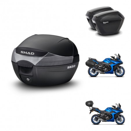 SHAD Maletas sh23 + soporte montaje baul SH33 KIT-473720