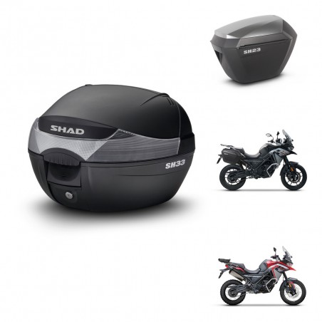 SHAD Maletas sh23 alu + soporte montaje baul SH33 KIT-473729