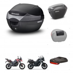SHAD Maletas sh23 alu + soporte montaje baul SH33 accesorios KIT-473735