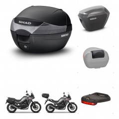 SHAD Maletas sh23 alu + soporte montaje baul SH33 accesorios KIT-473743