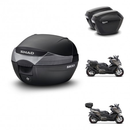 SHAD Maletas sh23 + soporte montaje baul SH33 KIT-473768