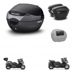 SHAD Maletas sh23 + soporte montaje baul SH33 accesorios KIT-473772