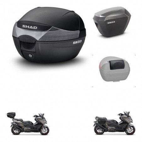 SHAD Maletas sh23 alu + soporte montaje baul SH33 accesorios KIT-473773