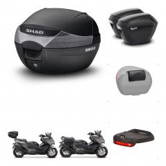 SHAD Maletas sh23 + soporte montaje baul SH33 accesorios KIT-473774