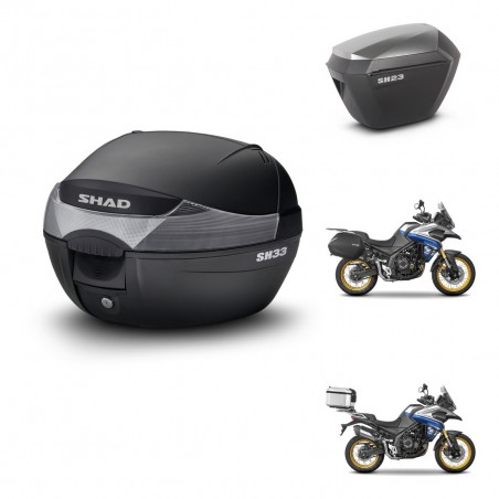 SHAD Maletas sh23 alu + soporte montaje baul SH33 KIT-473777