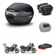 SHAD Maletas sh23 + soporte montaje baul SH33 accesorios KIT-473782