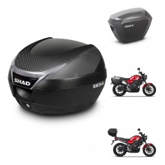 SHAD Maletas sh23 alu + soporte montaje baul SH34 KIT-473785