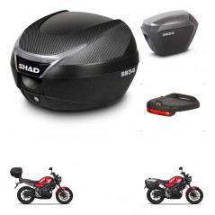SHAD Maletas sh23 alu + soporte montaje baul SH34 accesorios KIT-473787