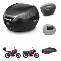 SHAD Maletas sh23 alu + soporte montaje baul SH34 accesorios KIT-473791
