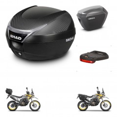 SHAD Maletas sh23 alu + soporte montaje baul SH34 accesorios KIT-473811