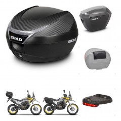 SHAD Maletas sh23 alu + soporte montaje baul SH34 accesorios KIT-473815