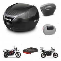 SHAD Maletas sh23 alu + soporte montaje baul SH34 accesorios KIT-473831