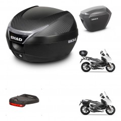 SHAD Maletas sh23 alu + soporte montaje baul SH34 accesorios KIT-473883