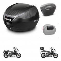 SHAD Maletas sh23 alu + soporte montaje baul SH34 accesorios KIT-473885