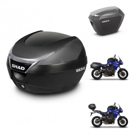 SHAD Maletas sh23 alu + soporte montaje baul SH34 KIT-473889