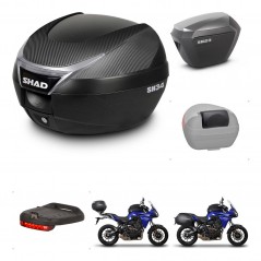 SHAD Maletas sh23 alu + soporte montaje baul SH34 accesorios KIT-473895