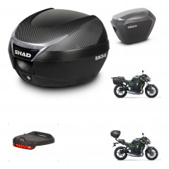 SHAD Maletas sh23 alu + soporte montaje baul SH34 accesorios KIT-473899