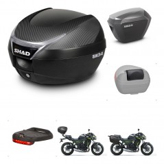 SHAD Maletas sh23 alu + soporte montaje baul SH34 accesorios KIT-473903