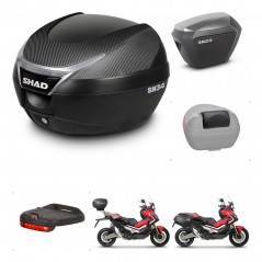 SHAD Maletas sh23 alu + soporte montaje baul SH34 accesorios KIT-473919