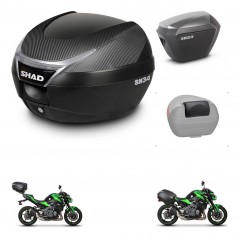 SHAD Maletas sh23 alu + soporte montaje baul SH34 accesorios KIT-473933