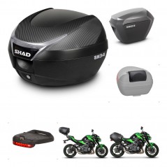 SHAD Maletas sh23 alu + soporte montaje baul SH34 accesorios KIT-473935