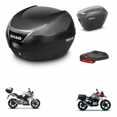 SHAD Maletas sh23 alu + soporte montaje baul SH34 accesorios KIT-473955