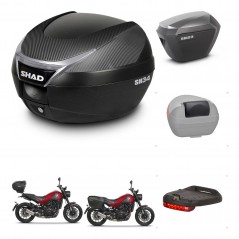 SHAD Maletas sh23 alu + soporte montaje baul SH34 accesorios KIT-473975