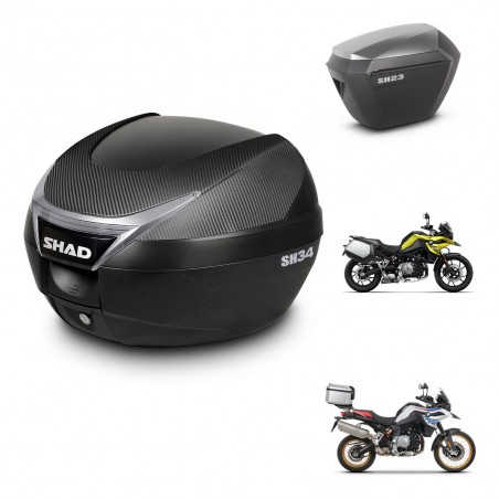 SHAD Maletas sh23 alu + soporte montaje baul SH34 KIT-474001