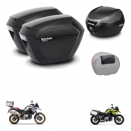 SHAD Trunk SH34 + mounting bracket suitcases sh23 accessories KIT-474004