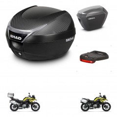 SHAD Maletas sh23 alu + soporte montaje baul SH34 accesorios KIT-474019