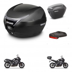 SHAD Maletas sh23 alu + soporte montaje baul SH34 accesorios KIT-474043