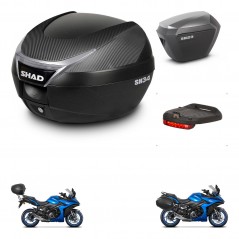 SHAD Maletas sh23 alu + soporte montaje baul SH34 accesorios KIT-474091