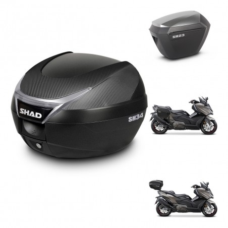 SHAD Maletas sh23 alu + soporte montaje baul SH34 KIT-474137