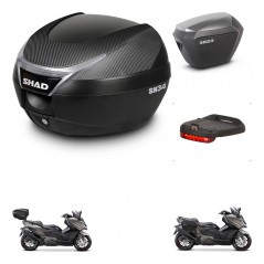 SHAD Maletas sh23 alu + soporte montaje baul SH34 accesorios KIT-474139