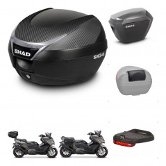 SHAD Maletas sh23 alu + soporte montaje baul SH34 accesorios KIT-474143