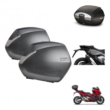 SHAD Trunk SH45 + mounting bracket SH36 suitcases KIT-474152