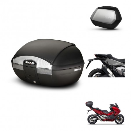 SHAD Maletas SH35 PREMIUM + soporte montaje baul SH45 KIT-474155