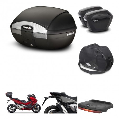 SHAD Maletas sh23 + soporte montaje baul SH45 accesorios KIT-474172